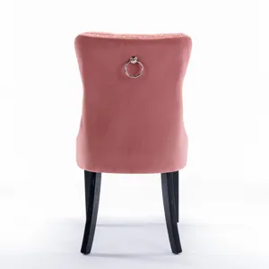Nikki - Modern, High-End Tufted Solid Wood Contemporary Velvet Upholstered Dining Chair With Wood Le