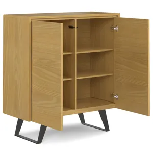 Lowry - Medium Storage Cabinet - Oak Veneer