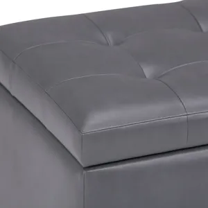 Cosmopolitan - Storage Ottoman - Stone Grey