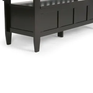 Brooklyn - Entryway Storage Bench - Coffee Brown