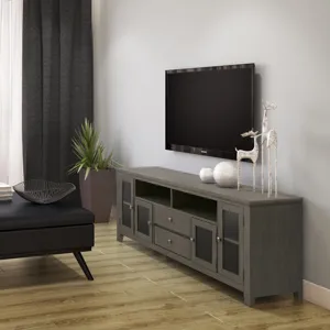 Cosmopolitan - 72\" Wide TV Media Stand - Farmhouse Grey