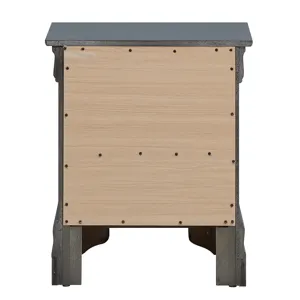 Lorana - G6502-N Nightstand - Metalic Black
