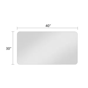 Bathroom Vanity Mirror, Wall-Mounted Mirror For Bathroom Anti-Fog Waterproof - Clear