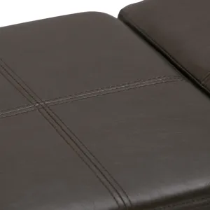 Avalon - Storage Ottoman - Chocolate Brown
