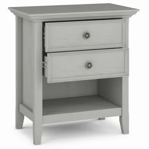 Amherst - Bedside Table - Fog Grey
