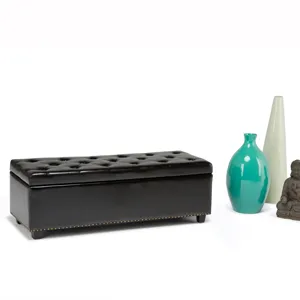 Hamilton - Storage Ottoman - Midnight Black