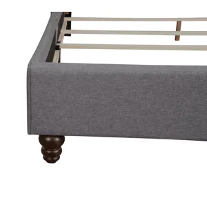Julie - G1904-FB-UP Full Upholstered Bed - Gray