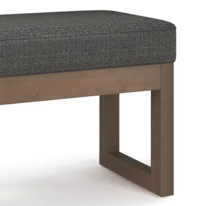 Milltown - Footstool Small Ottoman Bench - Ebony