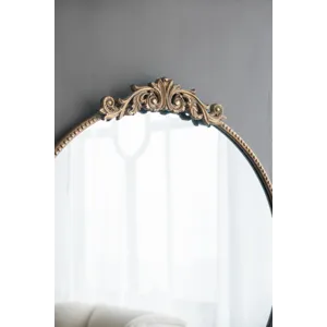 Round Wall Mounted Mirror With Metal Frame For Bathroom Living Room - Gold