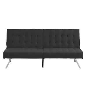 Futon Sofa Bed - Black