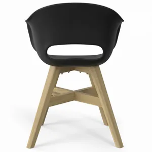 Kona - Outdoor Dining Chair in Plastic (Set of 2) - Black