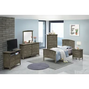 Hammond - G5405A-TB Twin Bed (2 Boxes) - Gray