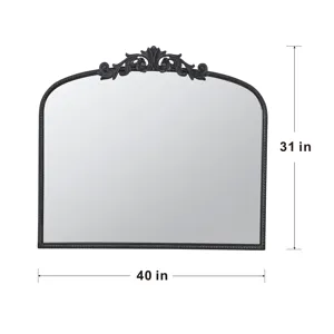 Classic Design Large Arch Mirror And Baroque Inspired Frame For Living Room Bathrrom Enterway Consol