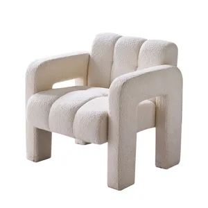 31.10\" Wide Boucle Upholstered Accent Chair - Beige