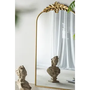 Full Length Mirror, Arched Mirror Hanging Or Leaning Against Wall, Large Mirror For Living Room - Go