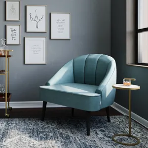 Brook - C Side Table - White / Gold