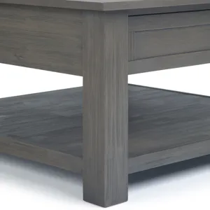 Monroe - Square Coffee Table - Farmhouse Grey