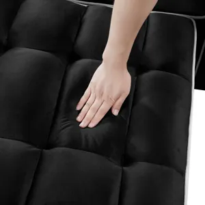 Convertible Sleeper Chair Sofa Bed Adjustable Pull Out Sleeper Chair Bed Multi-Pockets Folding Sofa 