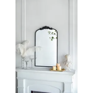 Classic Design Mirror With And Baroque Inspired Frame For Bathroom Or Entryway Console Lean Against 