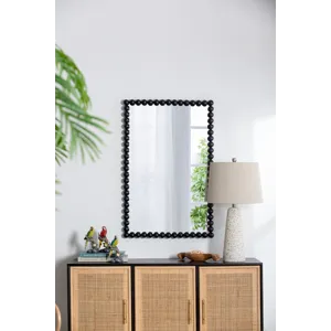 Rectangle Mirror, Wall Mirror For Living Room Bedroom Entryway - Black