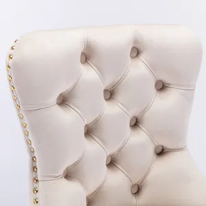 Thick Golden Swivel Velvet Barstools Adjusatble Seat Height From 27-35\", Modern Upholstered Bar Sto