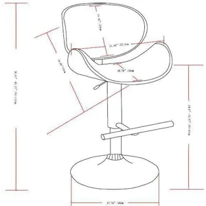 Marana - Bentwood Adjustable Swivel Bar Stool - Light Grey