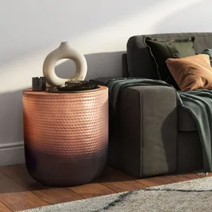 Nova - Metal Side Table - Copper Ombre
