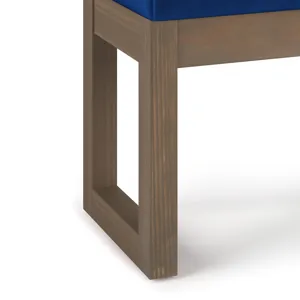 Milltown - Footstool Small Ottoman Bench - Blue