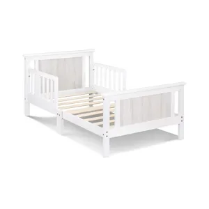 Connelly - Reversible Panel Toddler Bed - White/Rockport Gray