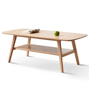 Center Table Low Table 100% Solid Wood Top Plate Desk Coffee Table Study Desk Work From Home Natural