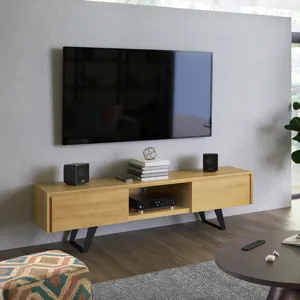 Lowry - 72\" TV Media Stand - Oak