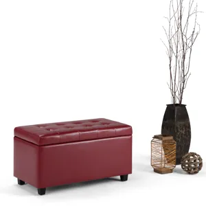 Cosmopolitan - Storage Ottoman - Red