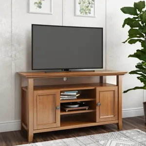 Amherst - TV Media Stand - Light Golden Brown