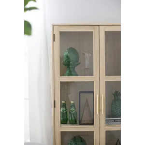 Tall Wooden Cabinet - Brown