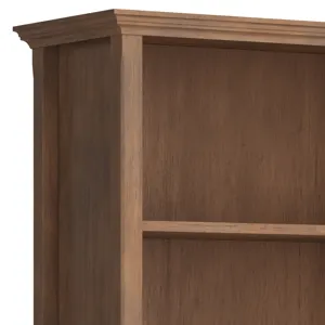 Amherst - 5 Shelf Bookcase - Rustic Natural Aged Brown