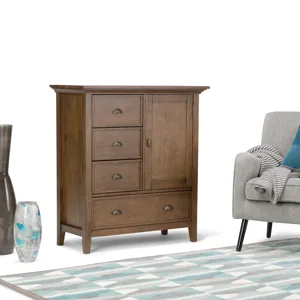 Redmond - Medium Storage Cabinet - Rustic Natural Aged Brown