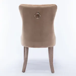 Nikki - Modern, High-End Tufted Solid Wood Contemporary Velvet Upholstered Dining Chair With Wood Le