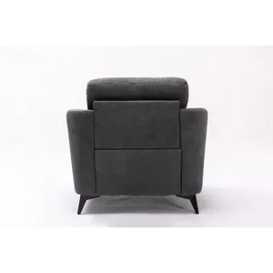 Callie - Woven Fabric Chair - Gray