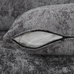 Sectional Sofa Pull-Out Sofa Bed Sleeper With A Storage Ottoman, Three Pillows And Charging Devices 
