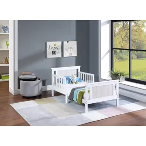 Connelly - Reversible Panel Toddler Bed - White/Rockport Gray