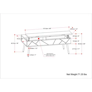 Jager - Large Lift Top Coffee Table - Natural