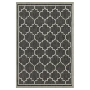 Sunshine - 2\'7\" X 7\'3\" Polypropylene Indoor / Outdoor Area Rug - Anthracite