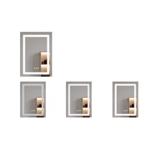 26X20\" Bathroom Medicine Cabinet With LED Mirror, Anti-Fog, Waterproof, 3000K~6000K Single Door Lig