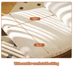 Comfortable Glider Rocking Chair, High-Quality Upholstery Glider Chair, Solid Wood Frame, Perfect Fo