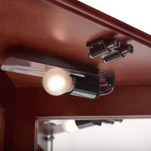 Corner Curio Dispaly Cabinet With Lights, Adjustable Tempered Glass Shelves, Mirrored Back (E26 Ligh