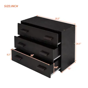 Twin Size Loft Bed With Cabinet And Shelf - Espresso