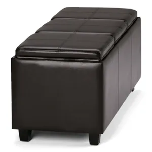 Avalon - Storage Ottoman - Tanners Brown