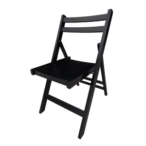 Folding Special Event Chairs, Foldable Style (Set of 4) - Black