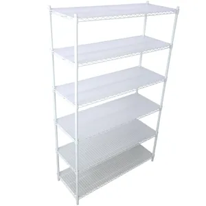 20\" 6 Tier 6000Lbs Capacity Nsf Metal Shelf Wire Shelving Unit, Heavy Duty Adjustable Storage Rack 