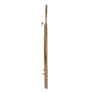 Circle Wall Mirror With Iron Frame, Accent Mirror For Living Room, Entryway, Office - Gold